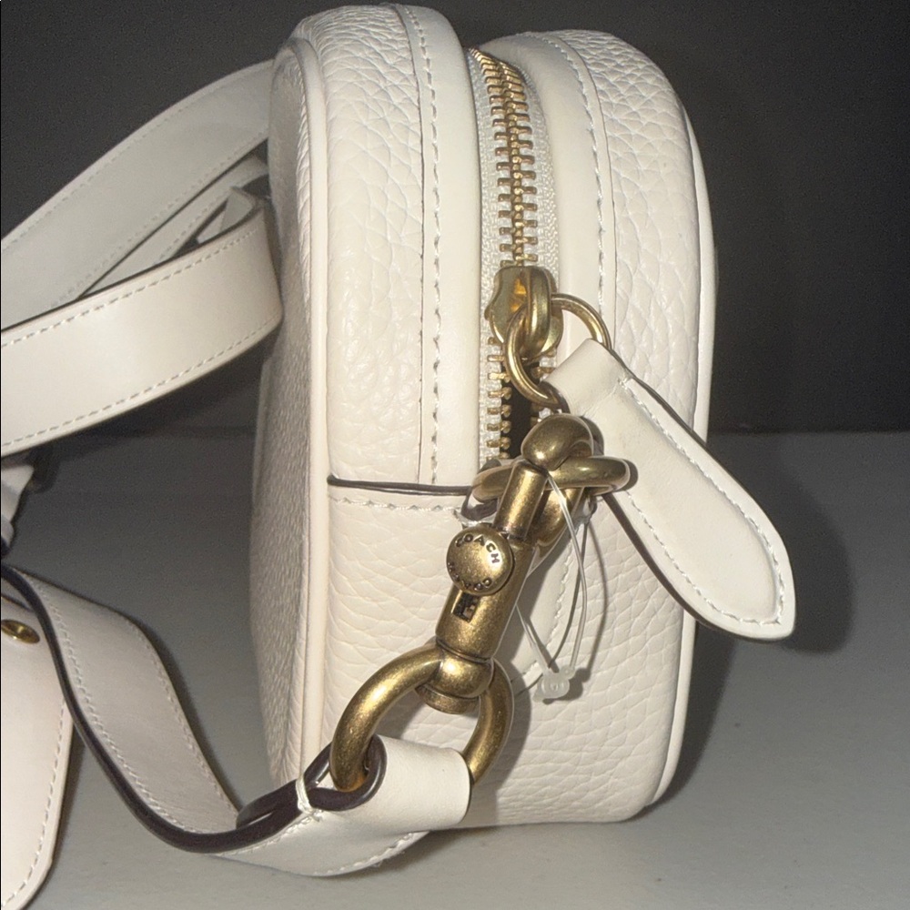 Coach TEA ROSE REIMAGINED Cream and Yellow Floral Crossbody LEATHER Bag - Picture 6 of 16